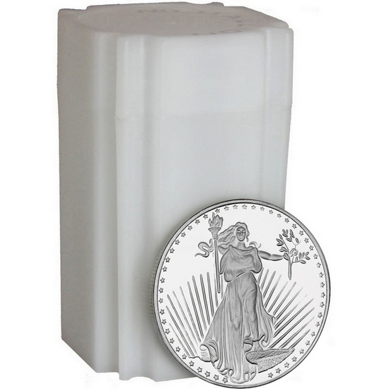 SilverTowne Trademark Saint Gaudens Replica 1oz .999 Silver Medallion 20pc
