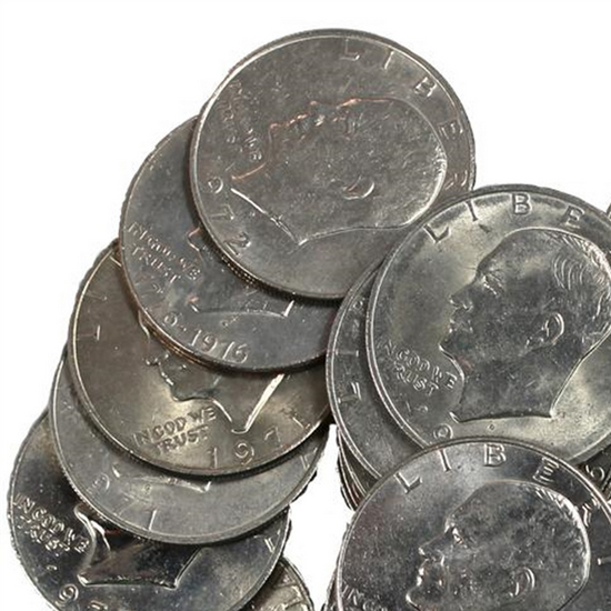 25pc Circulated Eisenhower Dollar Grab Bag Dates Our Choice 25pc Circulated Eisenhower Dollar Grab Bag Dates Our Choice