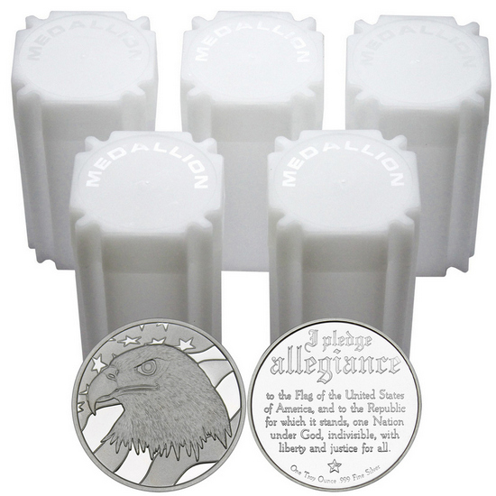 Pledge of Allegiance 1oz .999 Silver Medallion 100pc