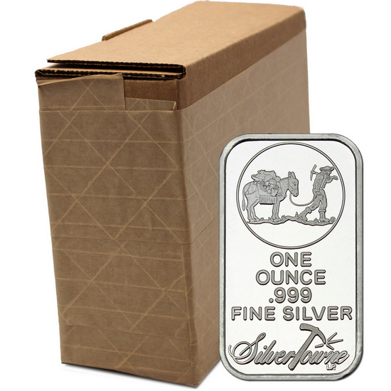 SilverTowne Trademark 1oz .999 Silver Bar 100pc