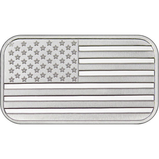 American Flag 1oz .999 Silver Bar 500pc