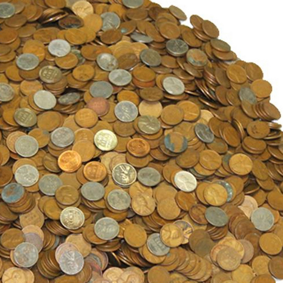 1909-1958 Lincoln Wheat Cent Circulated 5000pc Grab Bag Dates Our Choice