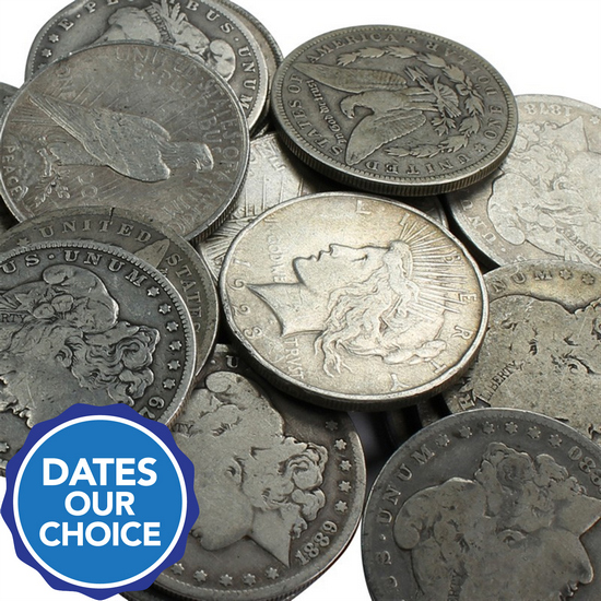 Cull Silver Dollars 20pc Dates Our Choice