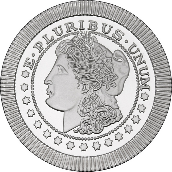 Morgan Dollar Replica Stackables 1oz .999 Silver Medallion 20pc Morgan Dollar Replica Stackables 1oz .999 Silver Medallion 20pc