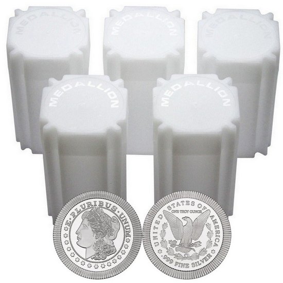 Morgan Dollar Replica Stackables 1oz .999 Silver Medallion 100pc