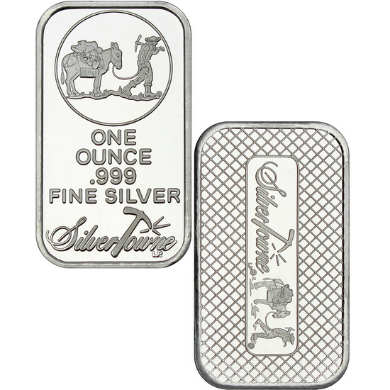Mixed Designs 1oz .999 Silver Bar 10pc Mixed Designs 1oz .999 Silver Bar 10pc