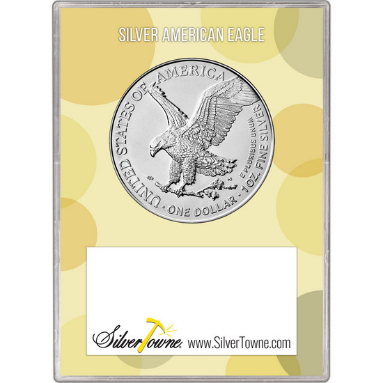 2025 Silver American Eagle BU in Congrats! Gift Holder 2025 Silver American Eagle BU in Congrats! Gift Holder