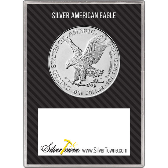 2025 Silver American Eagle BU in Graduation Gift Holder 2025 Silver American Eagle BU in Graduation Gift Holder