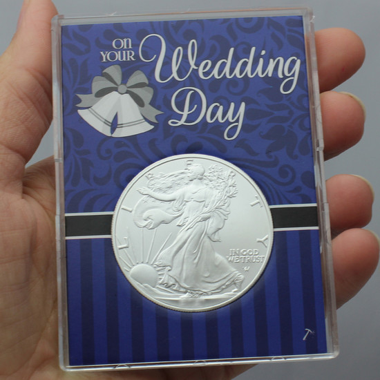 Details about   Coin Snaplock Holders Wedding Day Couple For Silver Eagle Display Gift Deal of 3 