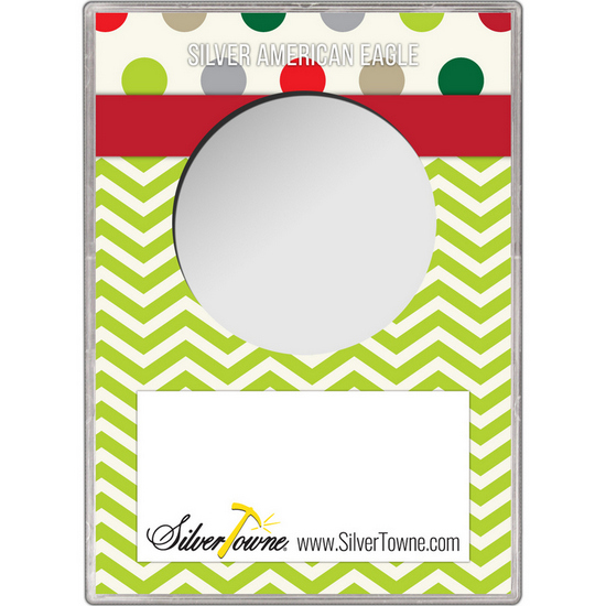 Merry Christmas Gift Holder for Silver American Eagle - Empty Merry Christmas Gift Holder for Silver American Eagle - Empty