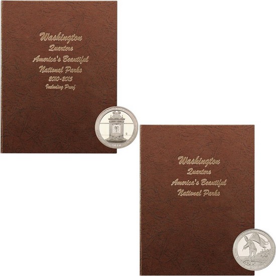2010 - 2021 America The Beautiful Deluxe Quarter Set in Dansco Albums