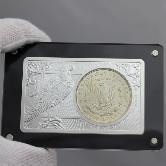 2021 100th Anniversary of US Silver Dollar 2oz .999 Silver Bar and 1921 Morgan Silver Dollar 2021 100th Anniversary of US Silver Dollar 2oz .999 Silver Bar and 1921 Morgan Silver Dollar