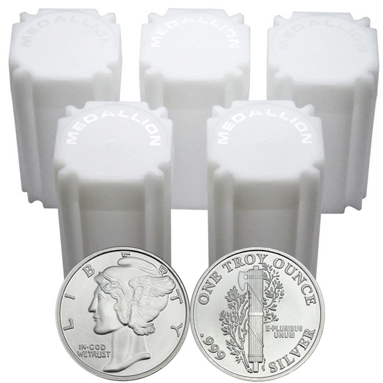 Mercury Dime Replica 1oz .999 Silver Medallion 100pc