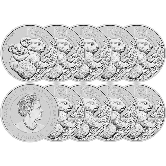2023 P Australia Silver Koala 1oz BU 10pc