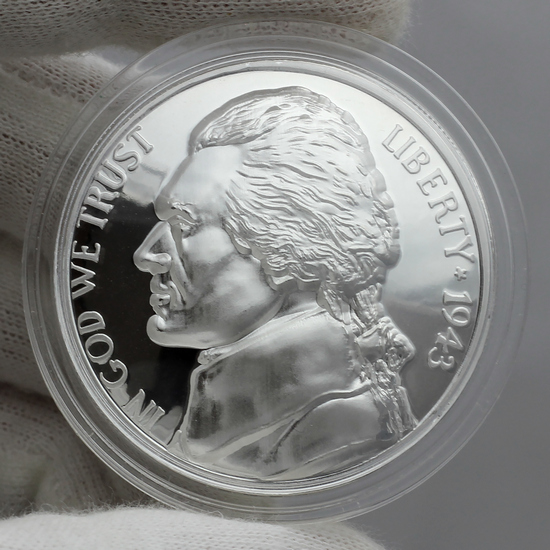 (2023) Jefferson Nickel American Legacy Collection 1oz Silver High Relief Domed Proof Round in Gift Box (2023) Jefferson Nickel American Legacy Collection 1oz Silver High Relief Domed Proof Round in Gift Box