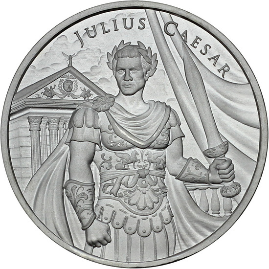 Julius Caesar Legendary Warriors Series 1oz .999 Silver Medallion 10pc Julius Caesar Legendary Warriors Series 1oz .999 Silver Medallion 10pc
