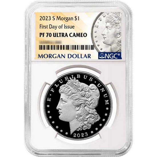 2023 S Morgan and Peace Silver Dollar Set PF70 FDI NGC Morgan Peace Dollar Label 2023 S Morgan and Peace Silver Dollar Set PF70 FDI NGC Morgan Peace Dollar Label