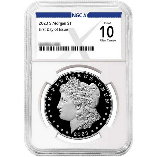2023 S Morgan and Peace Silver Dollar Set PF10 FDI NGCX Label 2023 S Morgan and Peace Silver Dollar Set PF10 FDI NGCX Label
