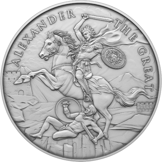 Alexander the Great Legendary Warriors Series 1oz .999 Silver Medallion 100pc Alexander the Great Legendary Warriors Series 1oz .999 Silver Medallion 100pc