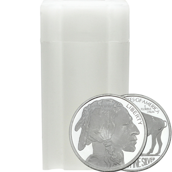 Buffalo Replica 1/4oz .999 Silver Medallion 30pc in Tube