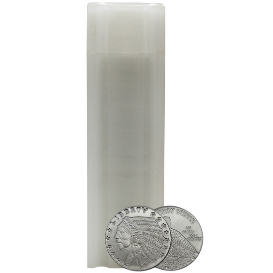 Indian Incused Replica 1/10oz .999 Silver Medallion 50pc in Tube