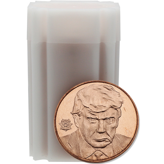 Donald Trump Mugshot 1oz .999 Fine Copper Medallion 20pc