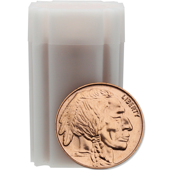 Buffalo Replica 1oz .999 Fine Copper Medallion 20pc