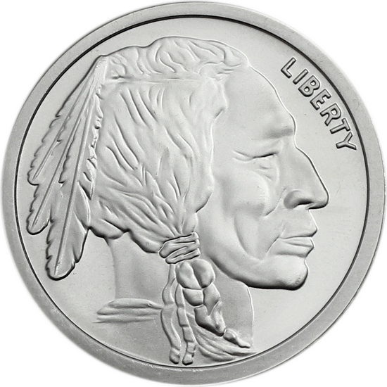 Buffalo Nickel Replica 2oz .9999 Silver Medallion 10pc