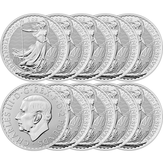 2024 Great Britain Silver Britannia 1oz BU 10pc