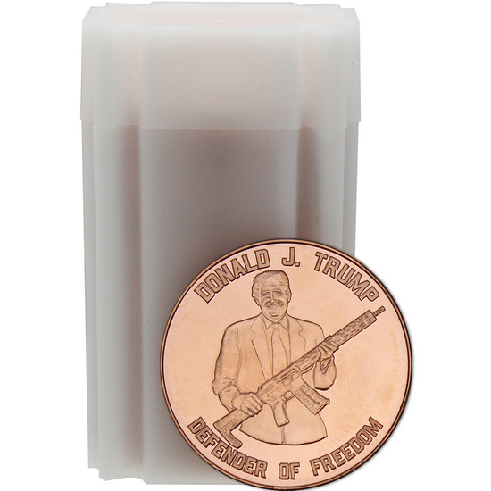Donald Trump Defender of Freedom 1oz .999 Fine Copper Medallion 20pc