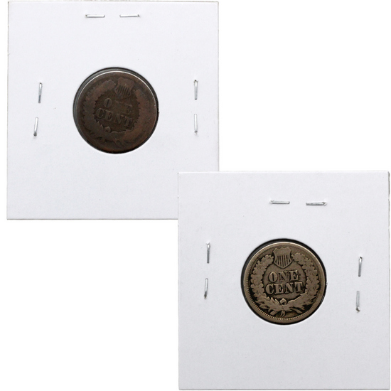 1864 Indian Head Bronze & Copper-Nickel Cents in G/VG Condition 2pc Set 1864 Indian Head Bronze & Copper-Nickel Cents in G/VG Condition 2pc Set