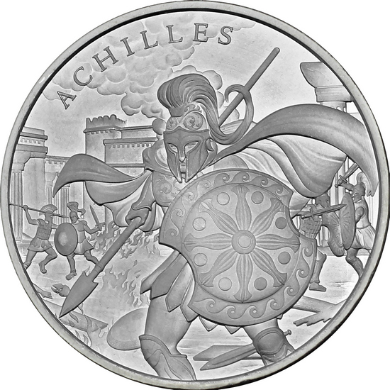 Achilles Legendary Warriors Series 1oz .999 Silver Medallion 5pc Achilles Legendary Warriors Series 1oz .999 Silver Medallion 5pc