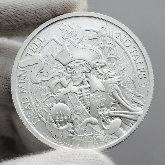Dead Men Tell No Tales Silver 1oz .999 Round 5pc | SilverTowne