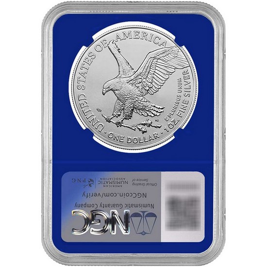 2026 Silver American Eagle NGC MS70 FDI Red White & Blue Core 3pc Set