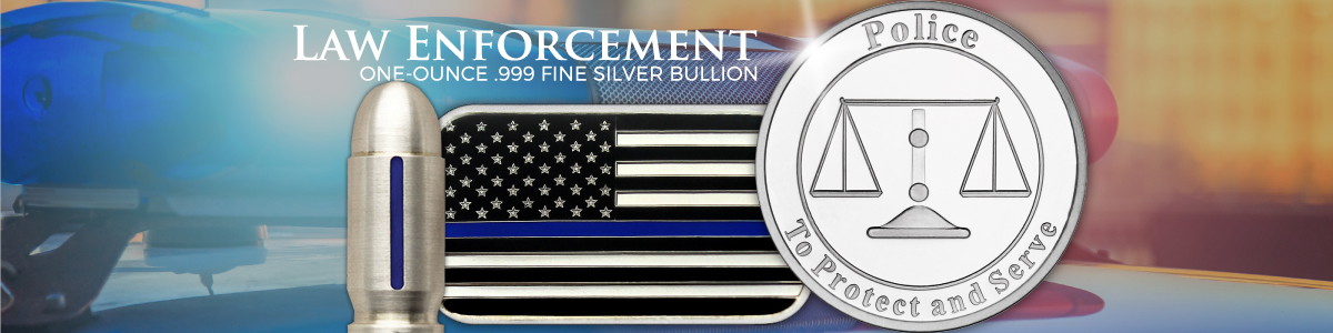 Police/Law Enforcement Silver Bullion Police/Law Enforcement Silver Bullion