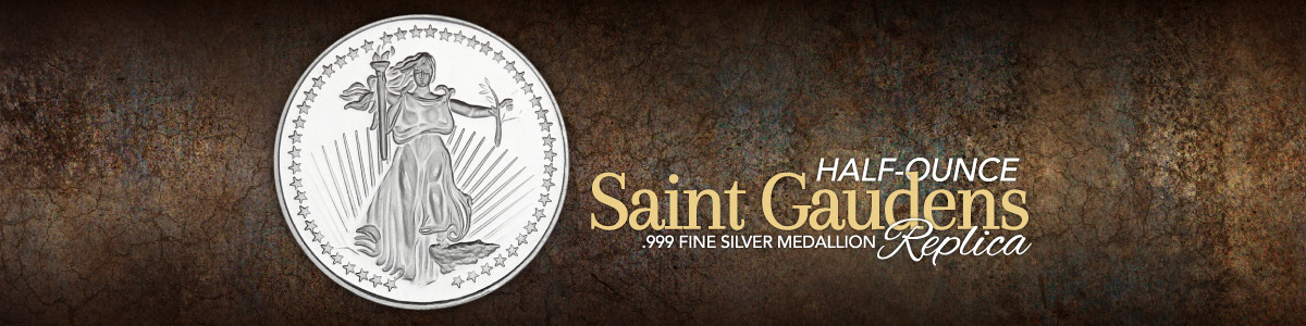 Half Ounce Saint Gaudens Replica Silver Rounds Minted by SilverTowne Half Ounce Saint Gaudens Replica Silver Rounds Minted by SilverTowne