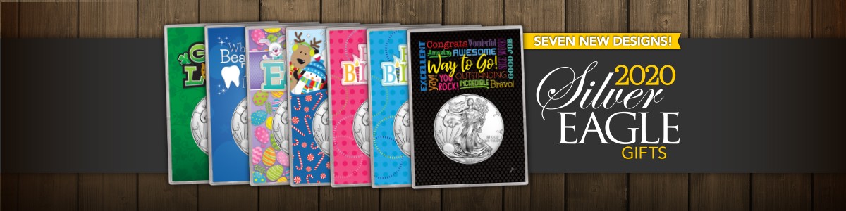 All Occasion Silver American Eagle BU Gift Holders All Occasion Silver American Eagle BU Gift Holders