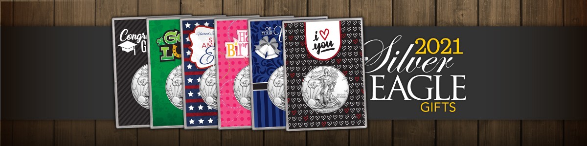 All Occasion Silver American Eagle BU Gift Holders All Occasion Silver American Eagle BU Gift Holders