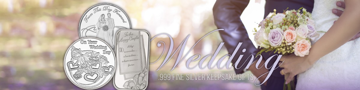 Unique .999 Fine Silver Wedding Gifts for Newlyweds