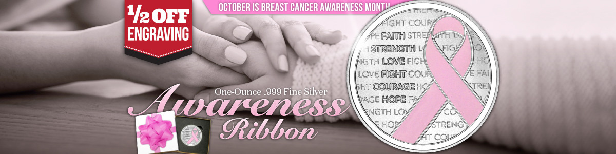 Breast Cancer Pink Awareness Ribbon Silver Memorial/Celebration Gifts Launch Breast Cancer Pink Awareness Ribbon Silver Memorial/Celebration Gifts Launch