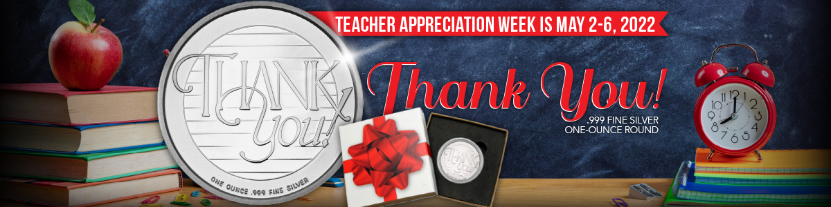 Teacher Themed .999 Fine Silver Bullion Teacher Themed .999 Fine Silver Bullion