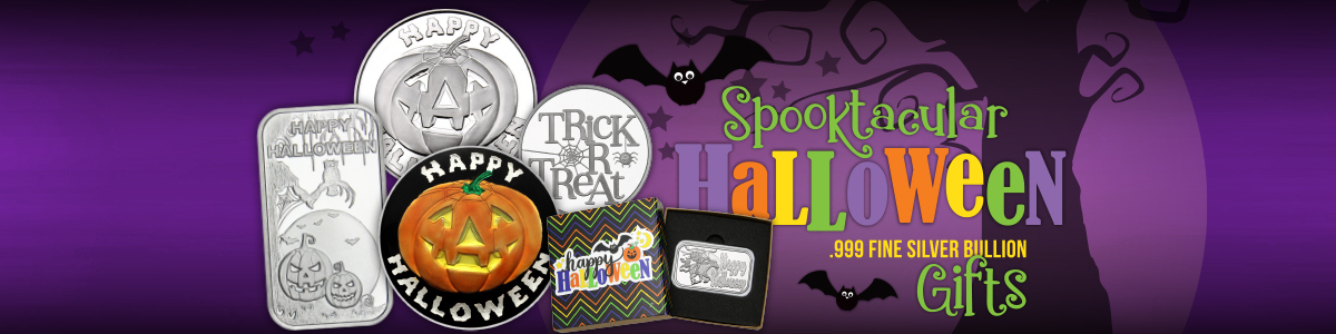 Halloween Silver Rounds and Bars Halloween Silver Rounds and Bars