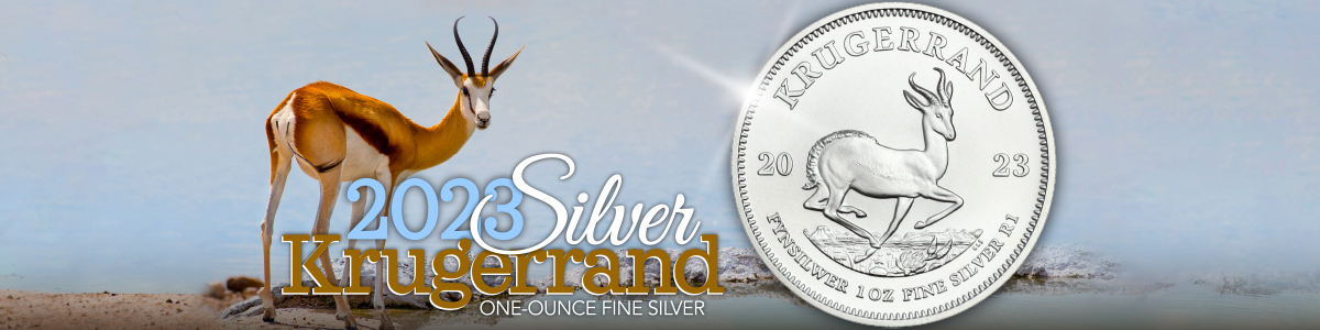 2023 Silver South African Krugerrand BU Coins 2023 Silver South African Krugerrand BU Coins
