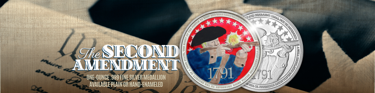 1 Ounce Silver Second Amendment Rounds