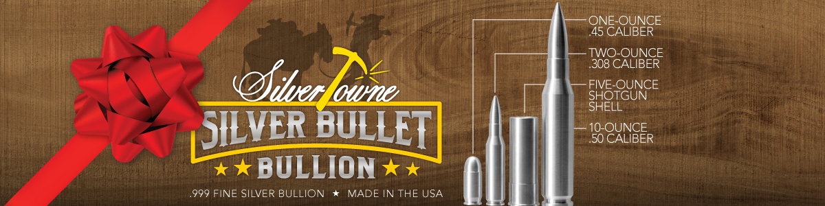 Replica Silver Bullet Bullion .999 Fine SilverTowne Minted