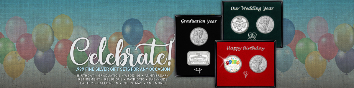 2 Piece SAE Gift Sets Include 1 Special Occasion SilverTowne Silver Piece and a 2025 Silver American Eagle 2 Piece SAE Gift Sets Include 1 Special Occasion SilverTowne Silver Piece and a 2025 Silver American Eagle