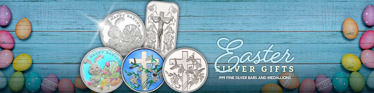 Easter Silver Coins and .999 Fine Silver Easter Gifts