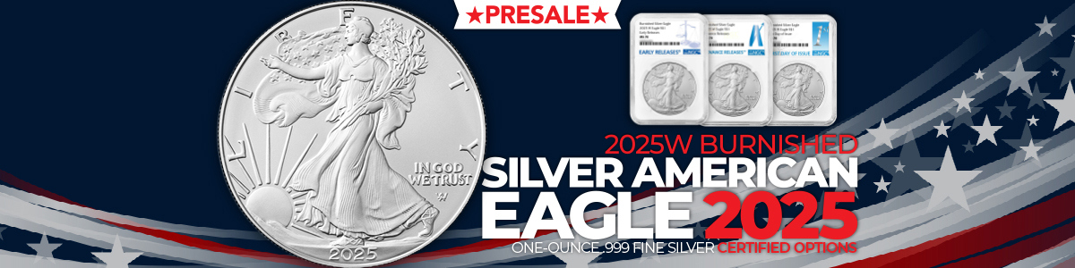 PRESALE 2025 Silver American Eagle Burnished PRESALE 2025 Silver American Eagle Burnished