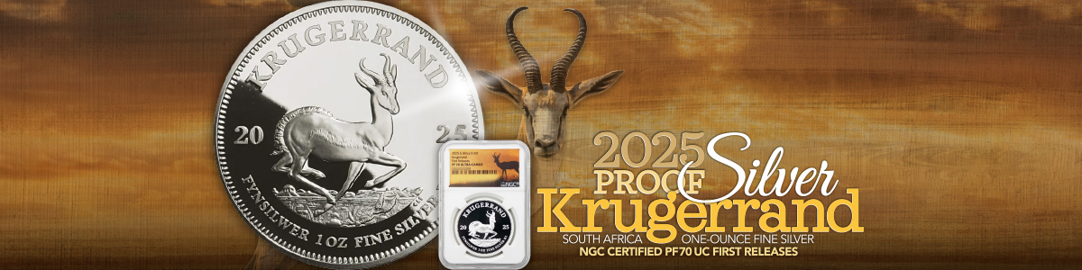 2025 Silver South African Krugerrand Coins