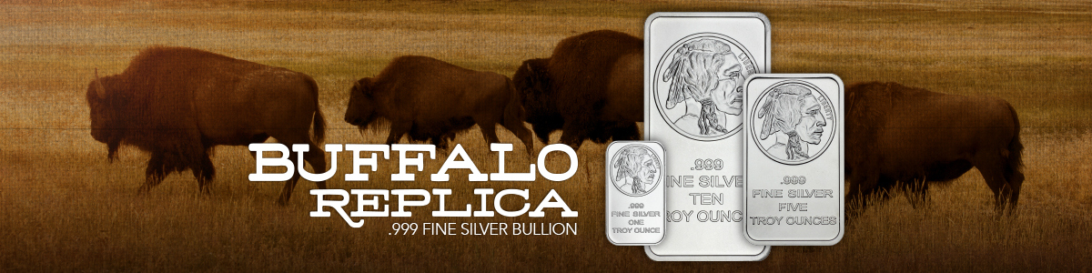 Silver Bars Buffalo Replica Design All Sizes